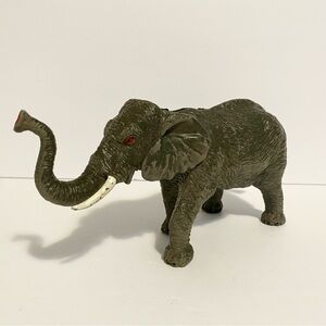 Elephant Figure Figurine Toy Hard PVC Plastic 8” Realistic Safari Zoo Toy